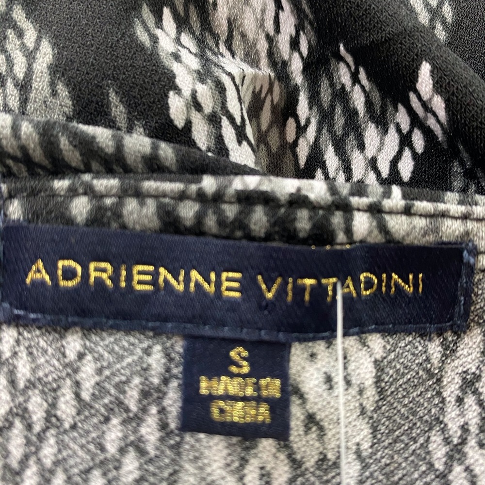 ADRIENNE VITTADINI BLACK LEOPARD PRINT SIZE S NWOT - Picture 8 of 10